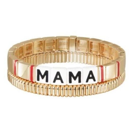 Roxanne Assoulin MAMA Bracelet Stack Set of Two, NWOT - Picture 1 of 6